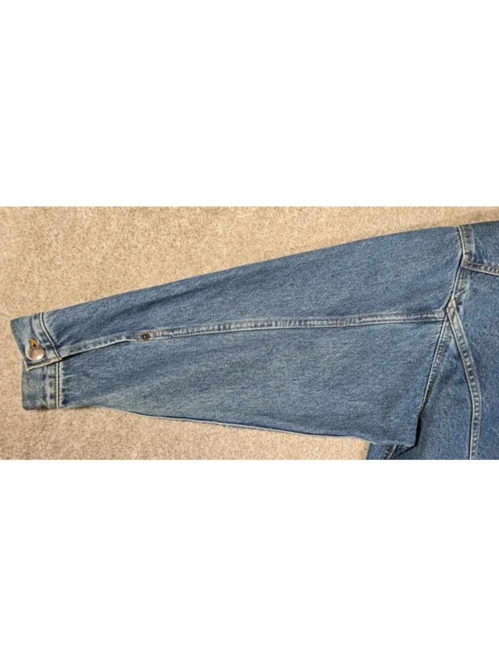 Vintage iD Wear Blue Jean Denim Southwestern Liner Jacket Coat Canada Made Men M